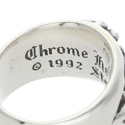 Chrome Hearts FLRL CRS Sterling Silver Ring Size ONE SIZE