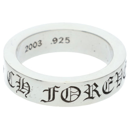 Chrome Hearts 6mm Spacer FOREVER Silver Ring Size 22.5