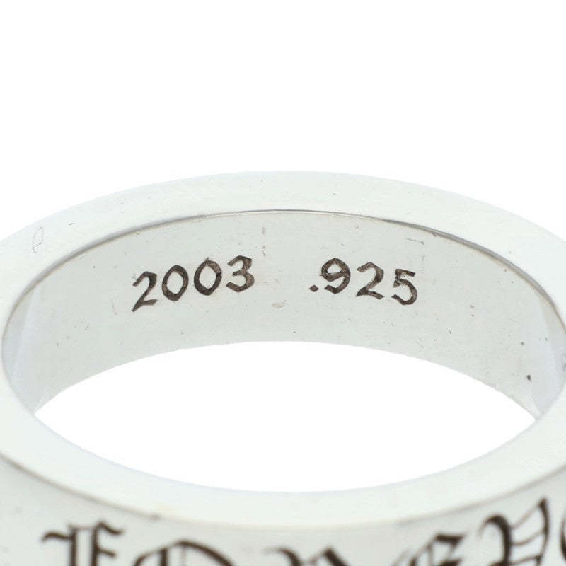 Chrome Hearts 6mm Spacer FOREVER Silver Ring Size 22.5