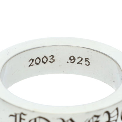 Chrome Hearts 6mm Spacer FOREVER Silver Ring Size 22.5