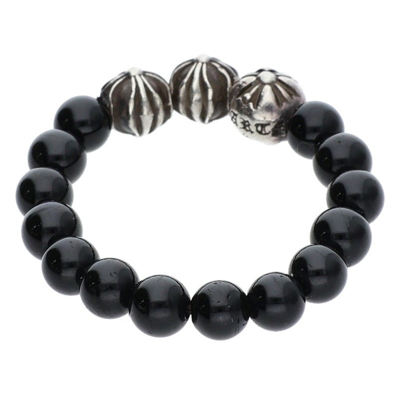 Chrome Hearts BEAD RING Onyx Bead Silver Black Size ONE SIZE
