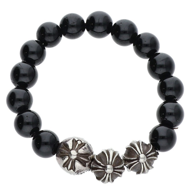 Chrome Hearts BEAD RING Onyx Bead Silver Black Size ONE SIZE