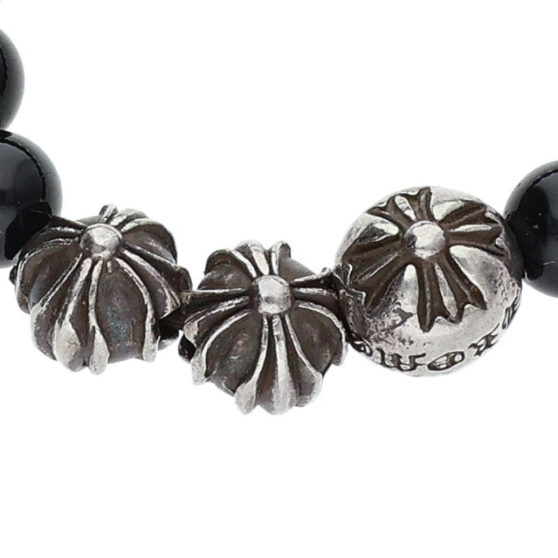 Chrome Hearts BEAD RING Onyx Bead Silver Black Size ONE SIZE