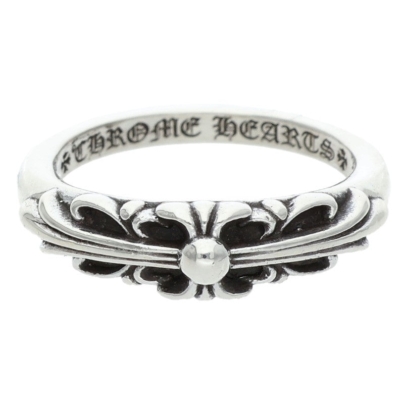Chrome Hearts BABY CLASSIC Floral Silver Ring Size 16.5
