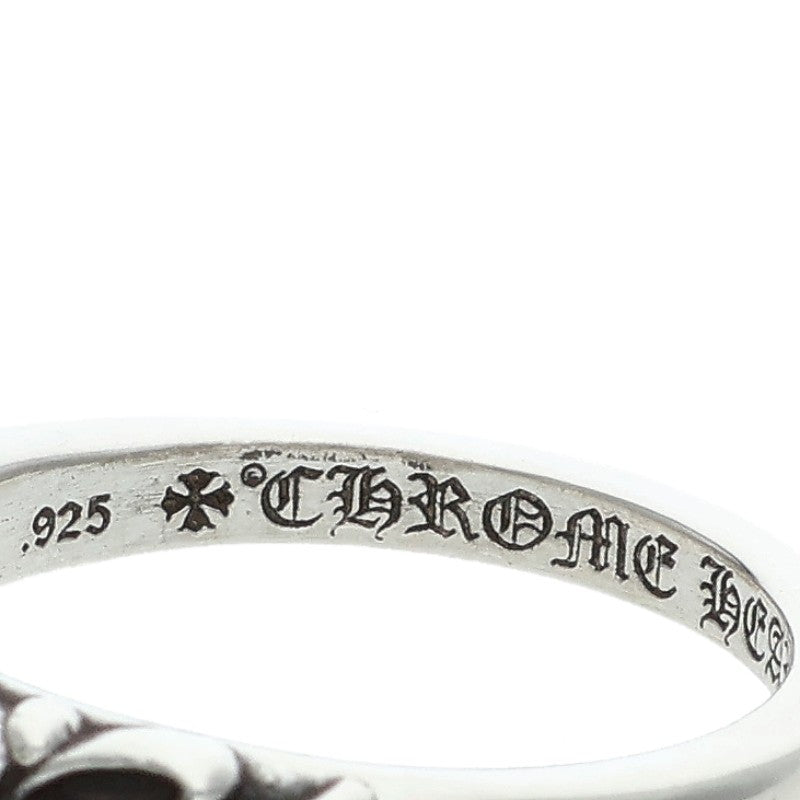 Chrome Hearts BABY CLASSIC Floral Silver Ring Size 16.5