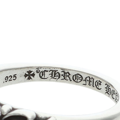 Chrome Hearts BABY CLASSIC Floral Silver Ring Size 16.5