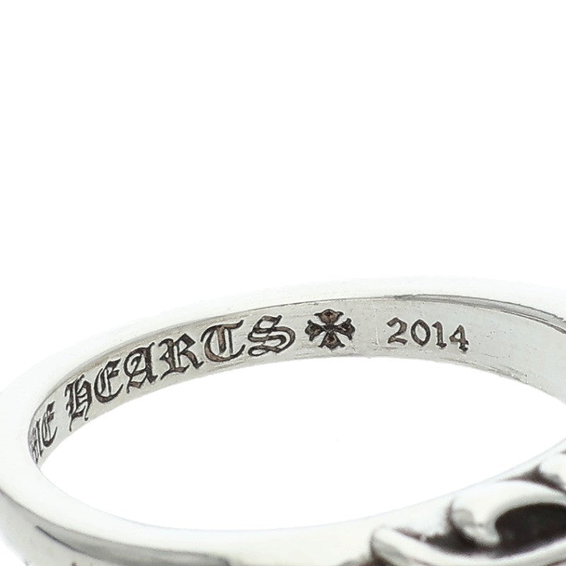Chrome Hearts BABY CLASSIC Floral Silver Ring Size 16.5