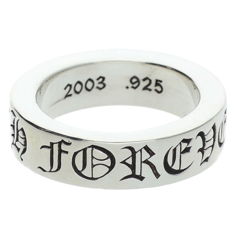 Chrome Hearts 6mm SPACER FOREVER Silver Ring Size JP 10.5