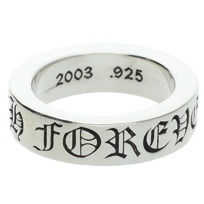 Chrome Hearts 6mm SPACER FOREVER Silver Ring Size JP 10.5