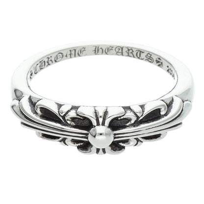 Chrome Hearts BABY CLASSIC Floral Silver Ring Size ONE SIZE