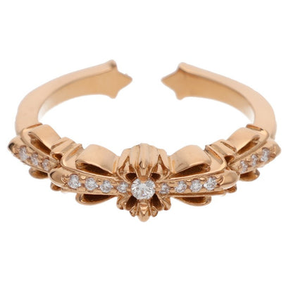 Chrome Hearts 22K Double Floral Diamond Ring Size ONE SIZE