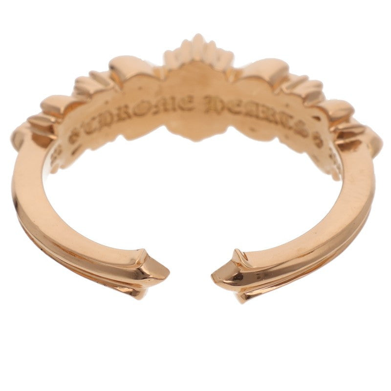 Chrome Hearts 22K Double Floral Diamond Ring Size ONE SIZE