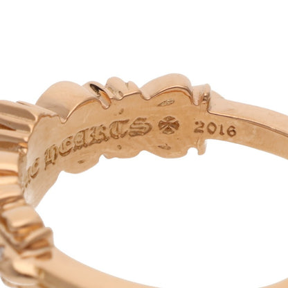 Chrome Hearts 22K Double Floral Diamond Ring Size ONE SIZE