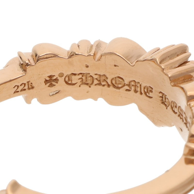 Chrome Hearts 22K PAVE Diamond Baby Floral Ring Size JP 19