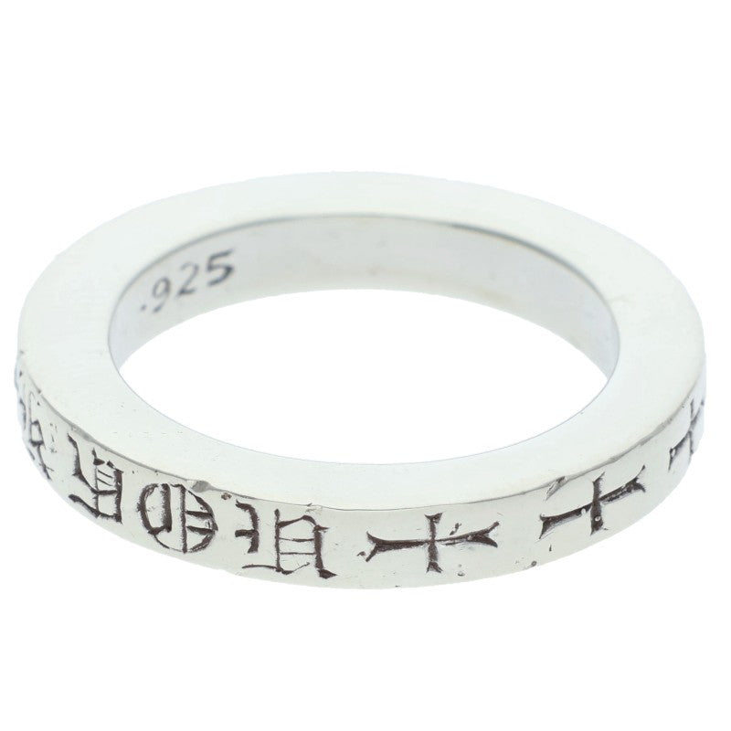 Chrome Hearts 3mm Spacer FUCKYOU Silver Ring Size ONE SIZE