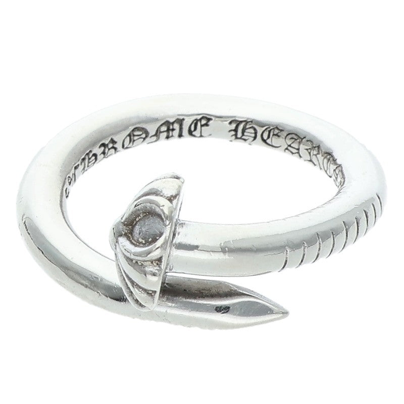 Chrome Hearts Nail Crossball Silver Ring Size ONE SIZE