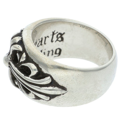 Chrome Hearts FLRL CRS Floral Cross Silver Ring Size 13.5