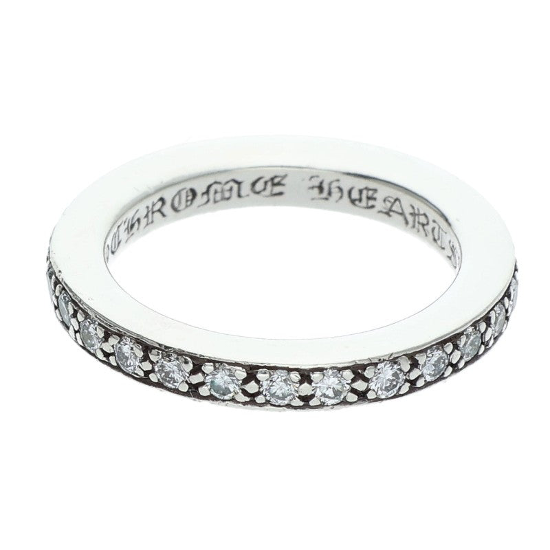 Chrome Hearts Pave Diamond Silver Ring Size ONE SIZE