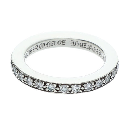 Chrome Hearts Pave Diamond Silver Ring Size ONE SIZE