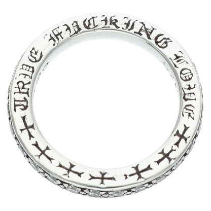 Chrome Hearts Pave Diamond Silver Ring Size ONE SIZE