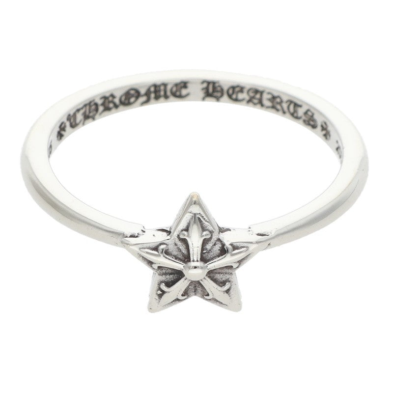 Chrome Hearts BUBBLGM STAR Silver Ring Size 8.5
