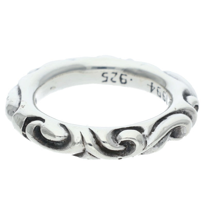 Chrome Hearts SCRL BAND Silver Ring Size 13.5