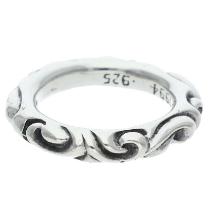 Chrome Hearts SCRL BAND Silver Ring Size 13.5