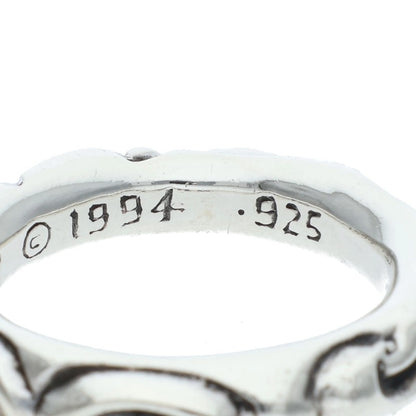 Chrome Hearts SCRL BAND Silver Ring Size 13.5