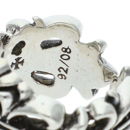Chrome Hearts DBL FLRL CRS Silver Ring Size 11.5