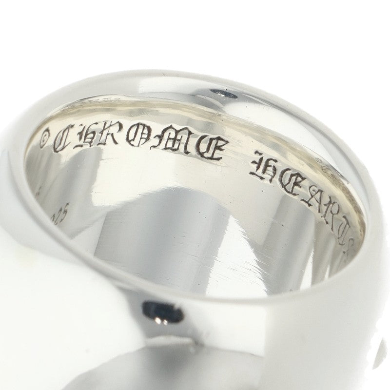 Chrome Hearts CLASSIC OVAL Cross Silver Ring Size ONE SIZE