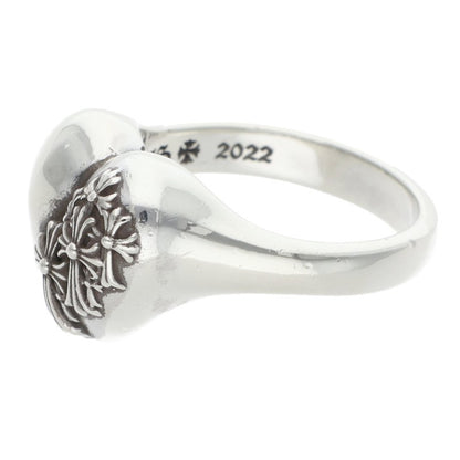 Chrome Hearts RIP HEART Silver Ring Size ONE SIZE
