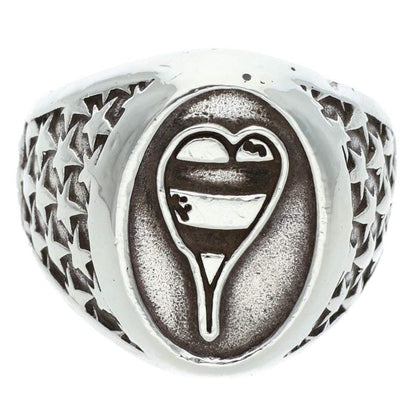 Chrome Hearts PPO CAMEO STRIPED Silver Ring Size ONE SIZE