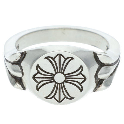 Chrome Hearts CH PLUS FLAT TOP Silver Ring 925 Size 16.5