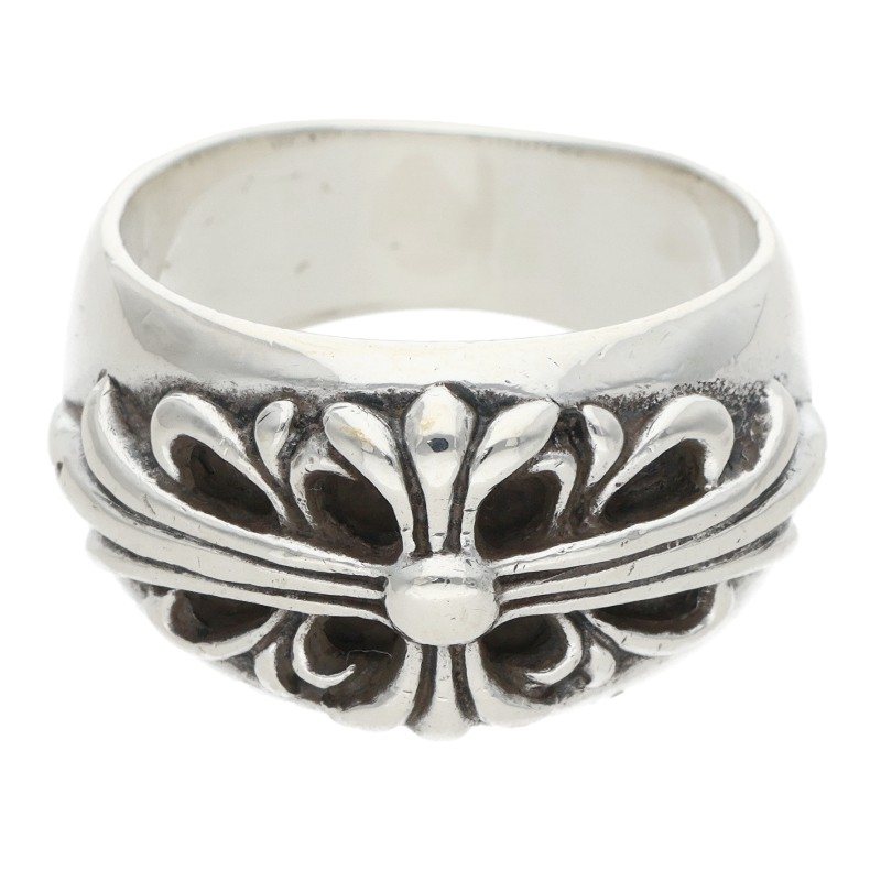 Chrome Hearts Floral Cross Silver Ring Size ONE SIZE