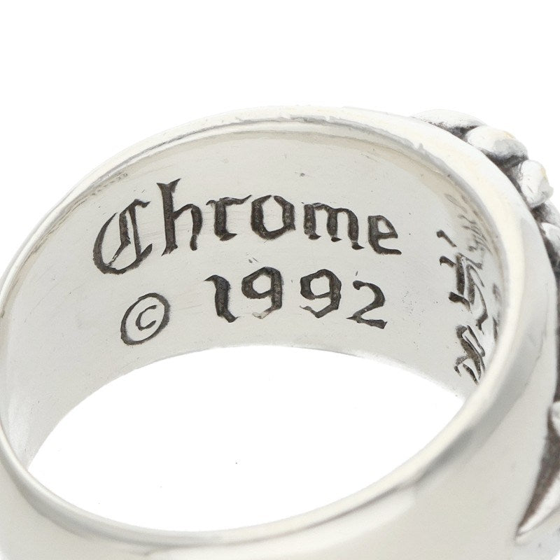 Chrome Hearts Floral Cross Silver Ring Size ONE SIZE