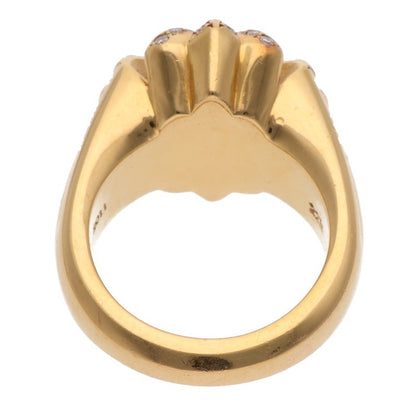Chrome Hearts 22K Small Cutout Diamond Ring Size ONE SIZE