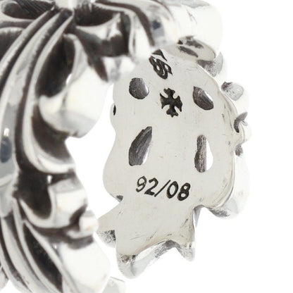 Chrome Hearts DBL FLRL CRS Silver Ring Size ONE SIZE