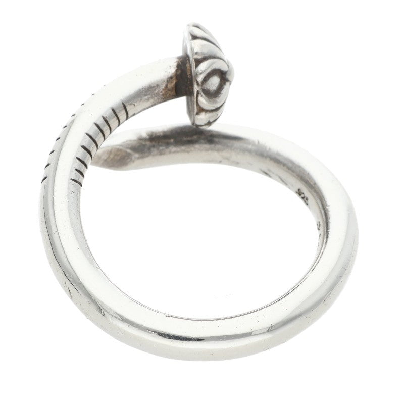 Chrome Hearts NAIL CRSBALL Silver Ring Size 16.5