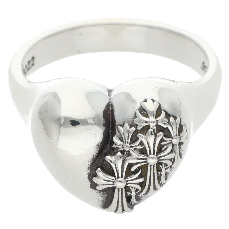 Chrome Hearts RIP HEART Silver Ring Size ONE SIZE