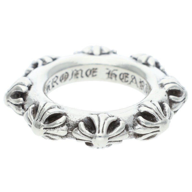 Chrome Hearts CROSS BAND Silver Ring Size 8.5