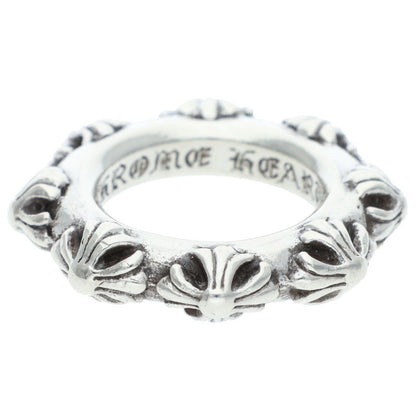 Chrome Hearts CROSS BAND Silver Ring Size 8.5
