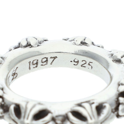 Chrome Hearts CROSS BAND Silver Ring Size 8.5
