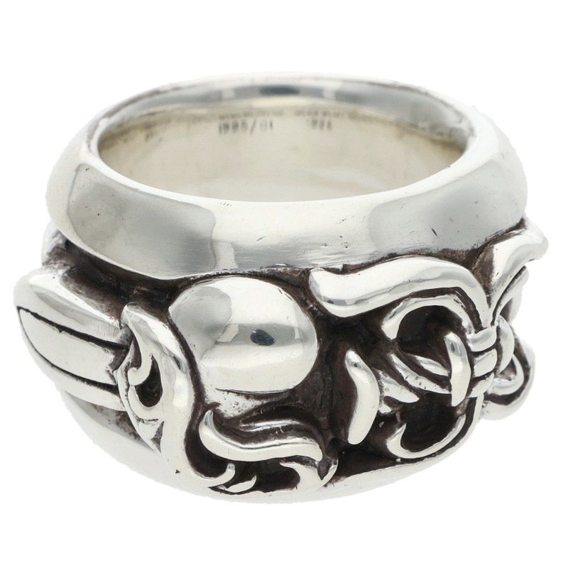 Chrome Hearts DAGGER HEART Silver Ring Size JP 16.5
