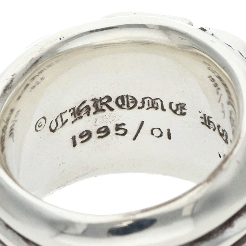 Chrome Hearts DAGGER HEART Silver Ring Size JP 16.5