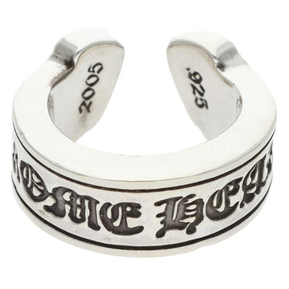 Chrome Hearts LG SCROLL LABEL Silver Ring Size ONE SIZE
