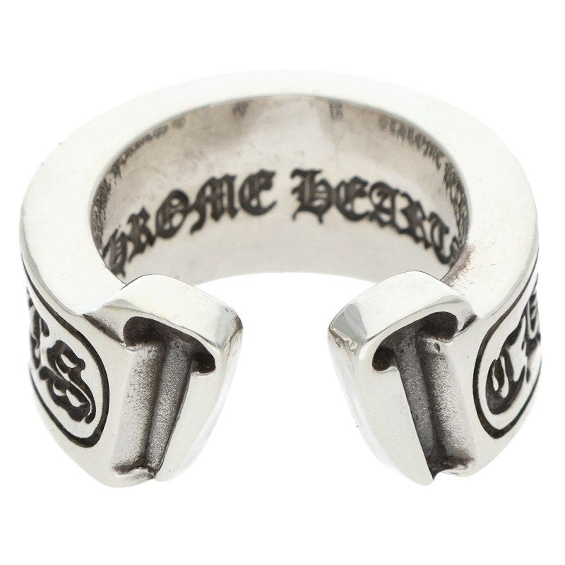Chrome Hearts LG SCROLL LABEL Silver Ring Size ONE SIZE