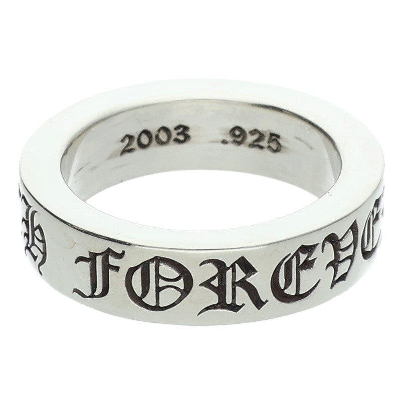 Chrome Hearts 6mm Spacer Forever Silver Ring Size JP 15