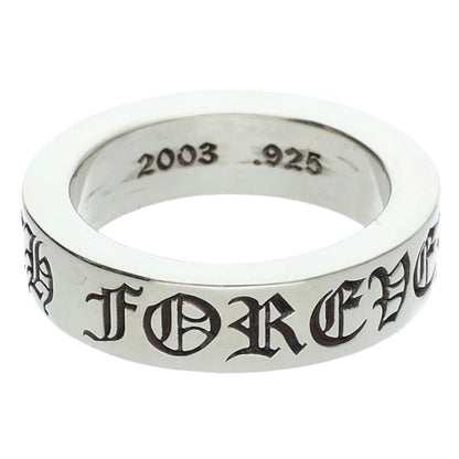 Chrome Hearts 6mm Spacer Forever Silver Ring Size JP 15