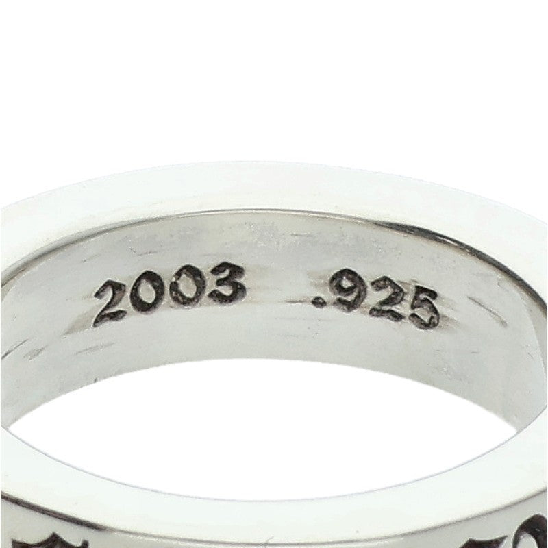 Chrome Hearts 6mm Spacer Forever Silver Ring Size JP 15