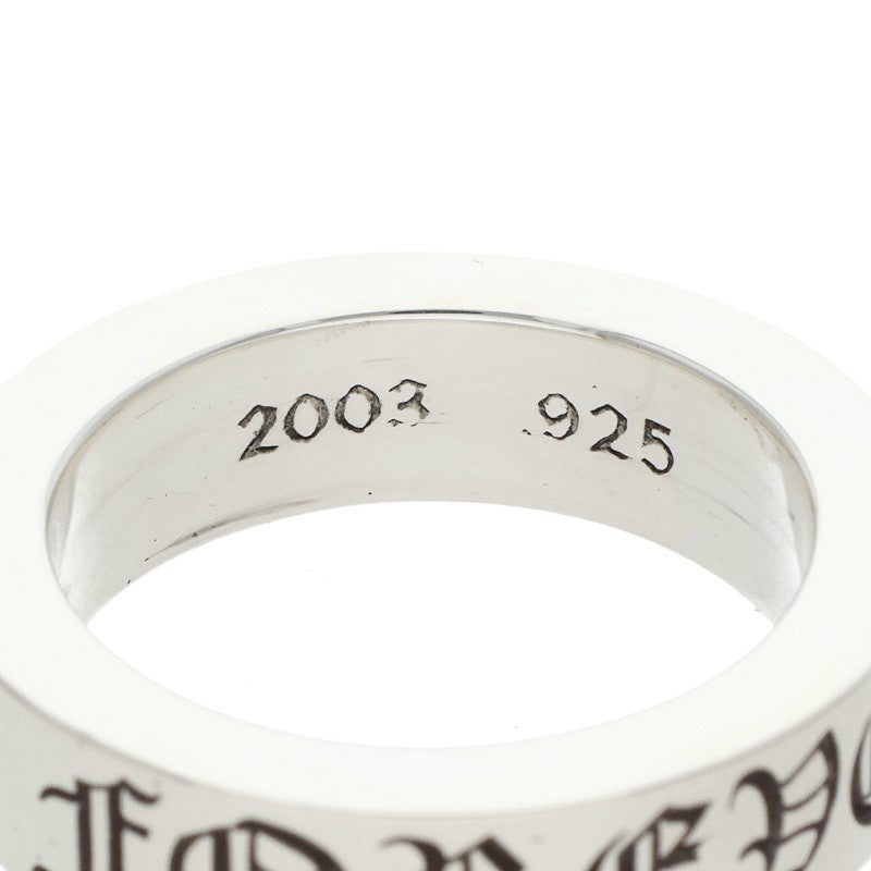 Chrome Hearts 6mm Spacer Forever Silver Ring Size JP 13